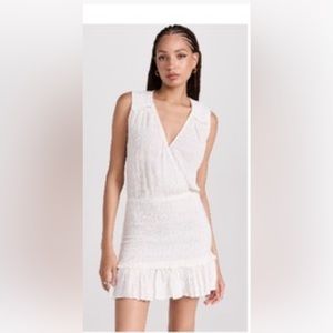 Veronica Beard Cox White Faux Wrap Dress NWT
